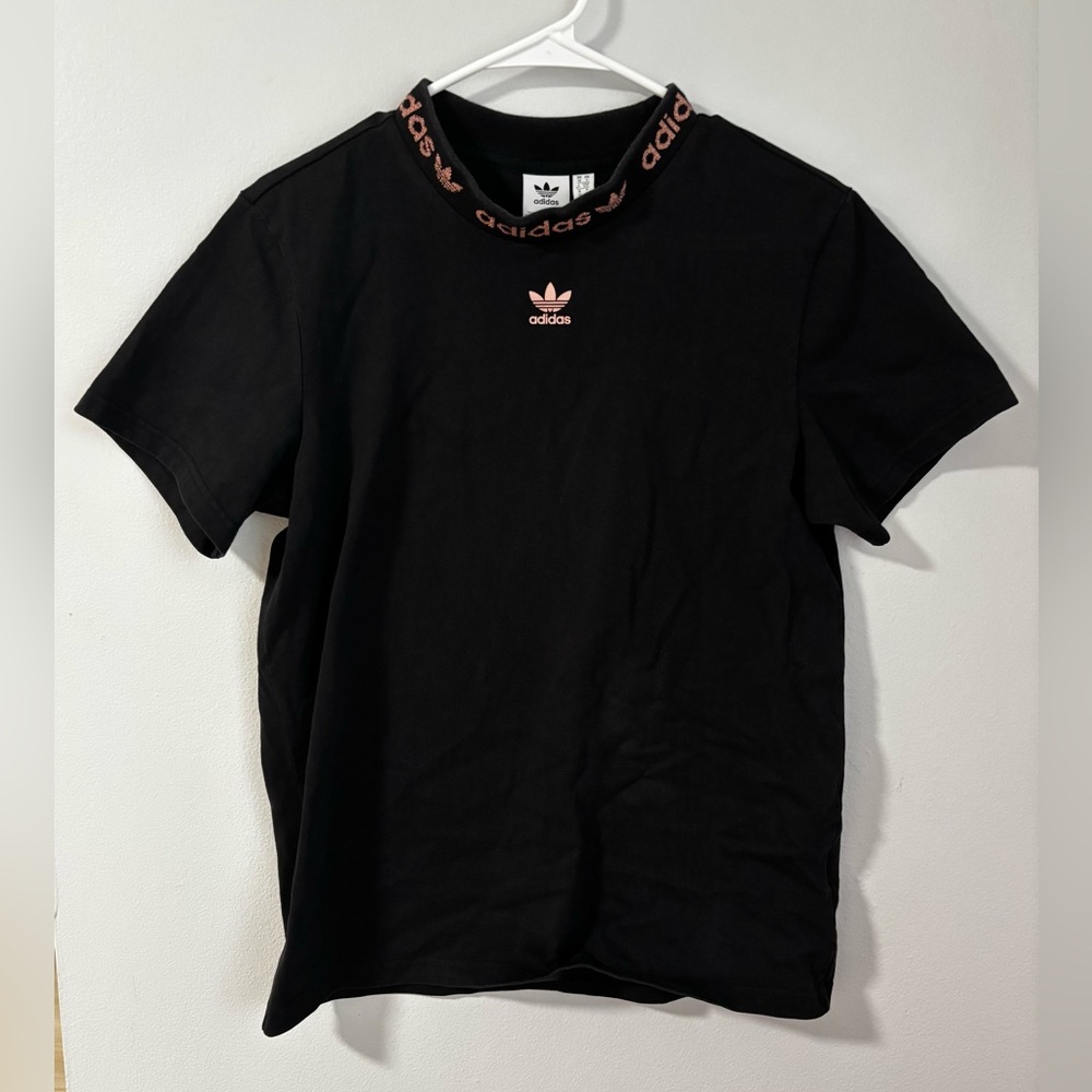 Adidas Rose Gold & Black T-Shirt
